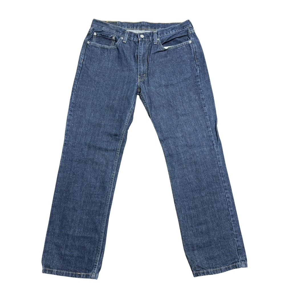 Levis 514 Jeans Mens 36x32 Blue Straight Leg Denim Medium Wash Classic Casual